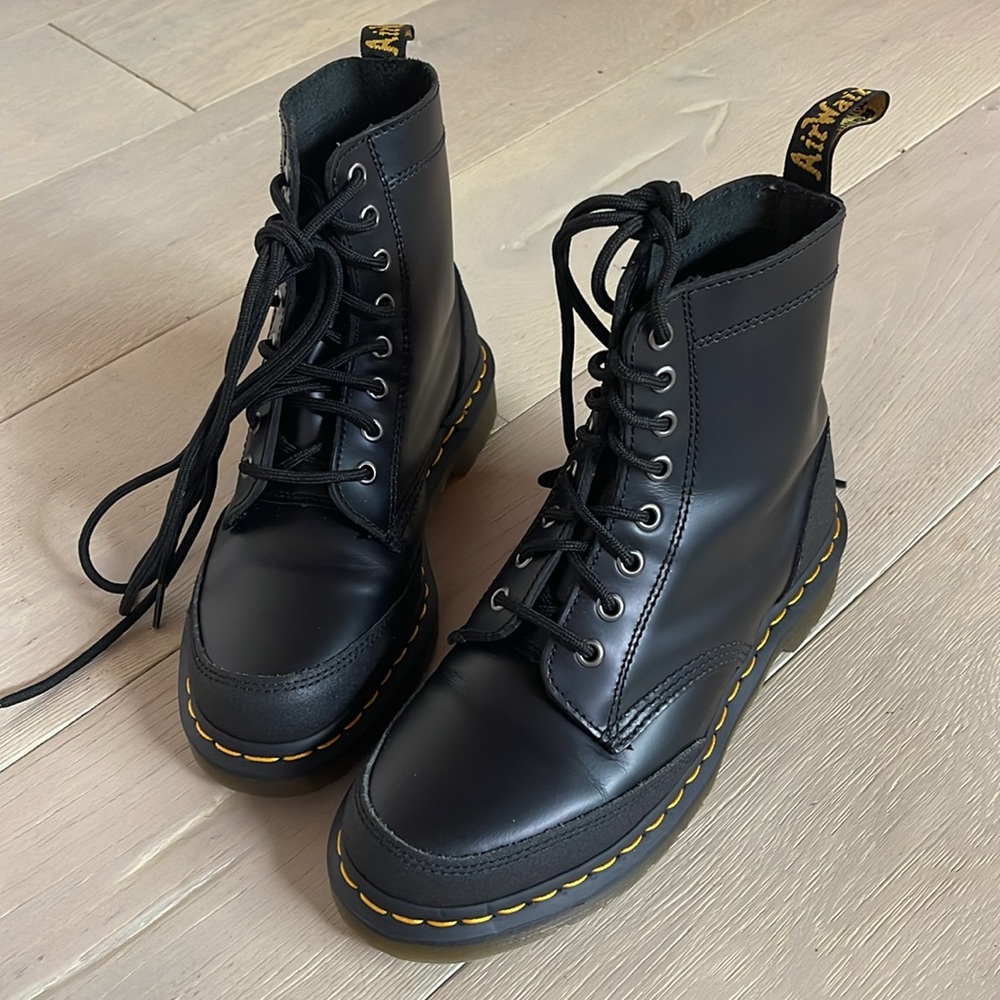 Dr. Martens boots, black. Practically new.